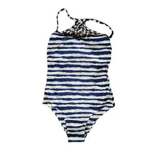 Tori Praver Indigo One Piece Swimsuit Sz M